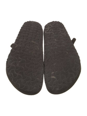 Birkenstock Suede Cutout Accent Slides