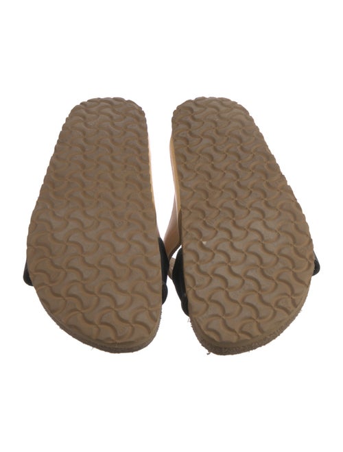 Birkenstock Leather Colorblock Pattern Slides