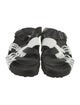 Birkenstock Leather Colorblock Pattern Slides