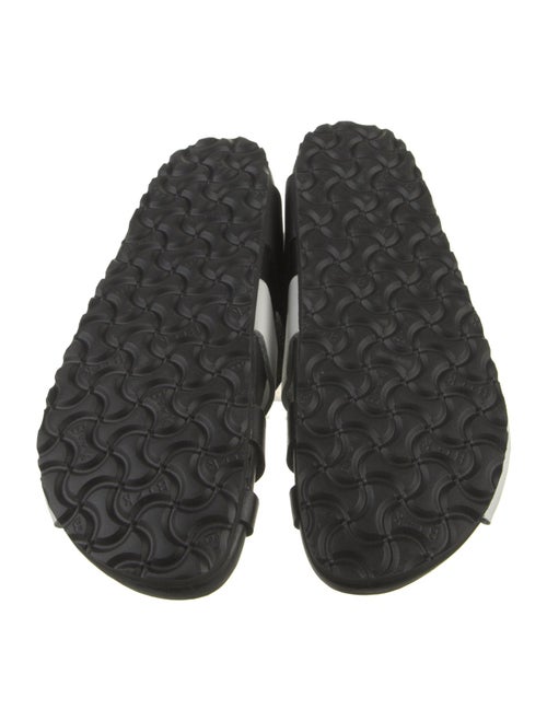 Birkenstock Leather Colorblock Pattern Slides