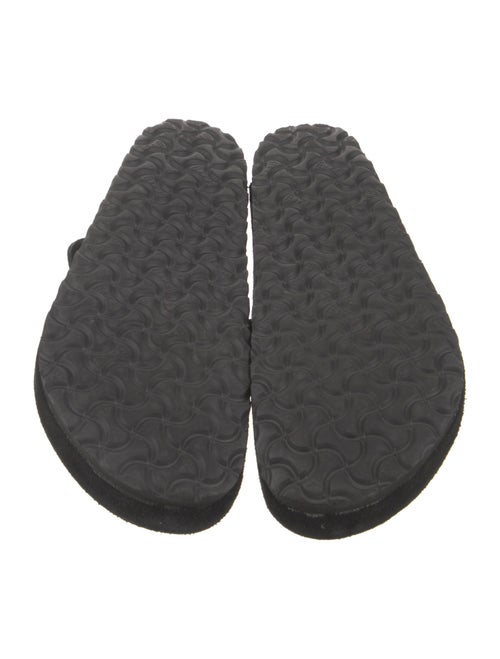 Birkenstock Suede Fur Trim Mules