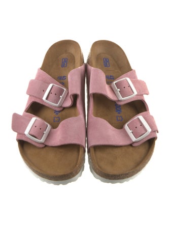 Birkenstock Suede Printed Slides