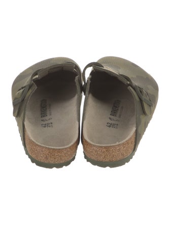 Birkenstock Leather Printed Slippers