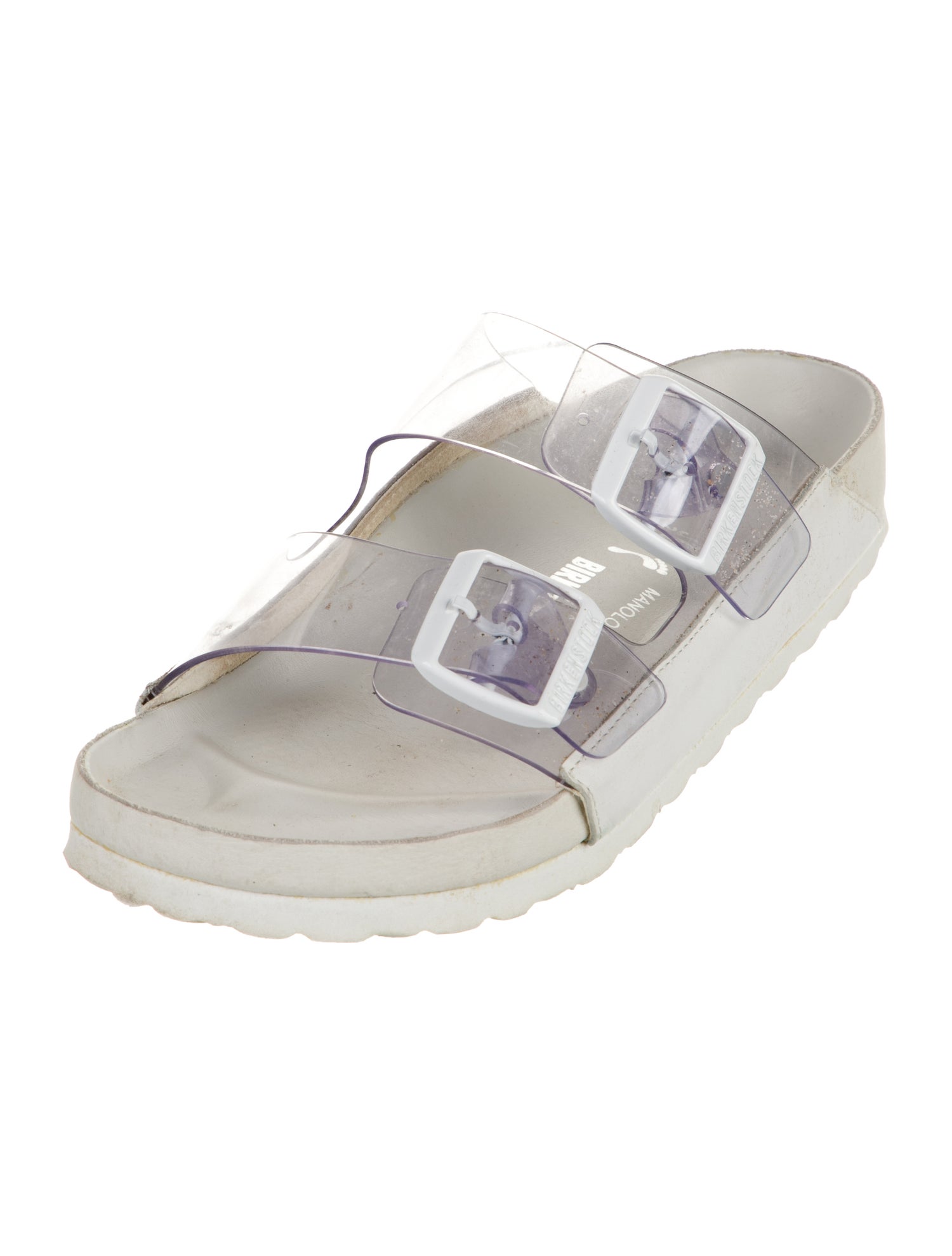 Manolo Blahnik x Birkenstock Leather Slides