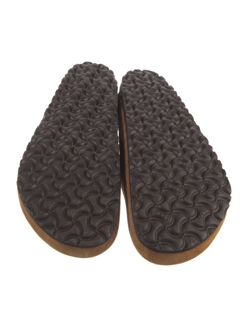 Birkenstock Suede Fur Trim Mules