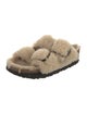 Birkenstock Shearling Slides