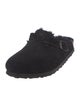 Birkenstock Suede Fur Trim Mules w/ Tags