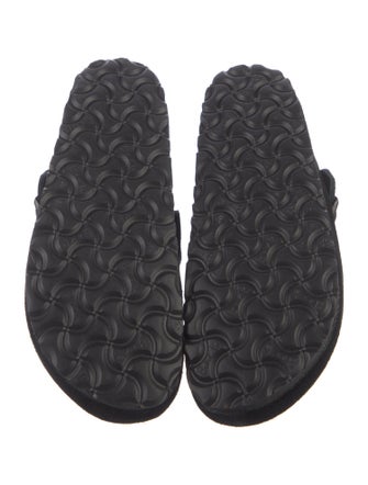 Birkenstock Suede Fur Trim Mules w/ Tags