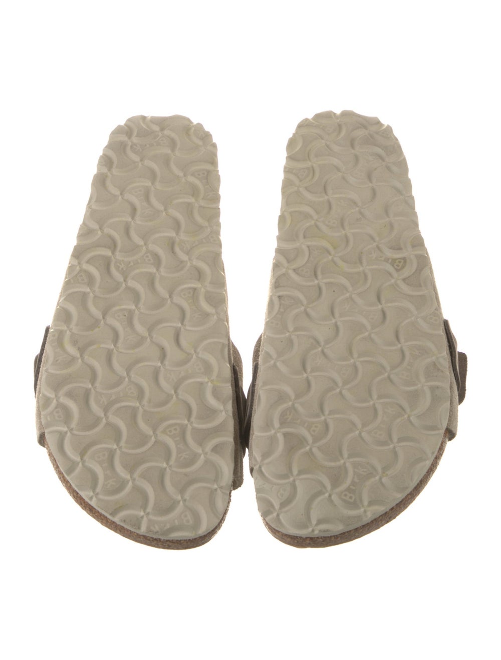 Birkenstock Suede Slides Neutrals Colorblock Patt… - image 5