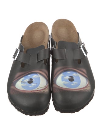 Birkenstock Leather Printed Slides