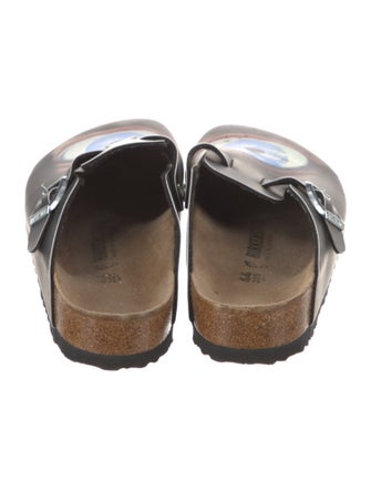 Birkenstock Leather Printed Slides
