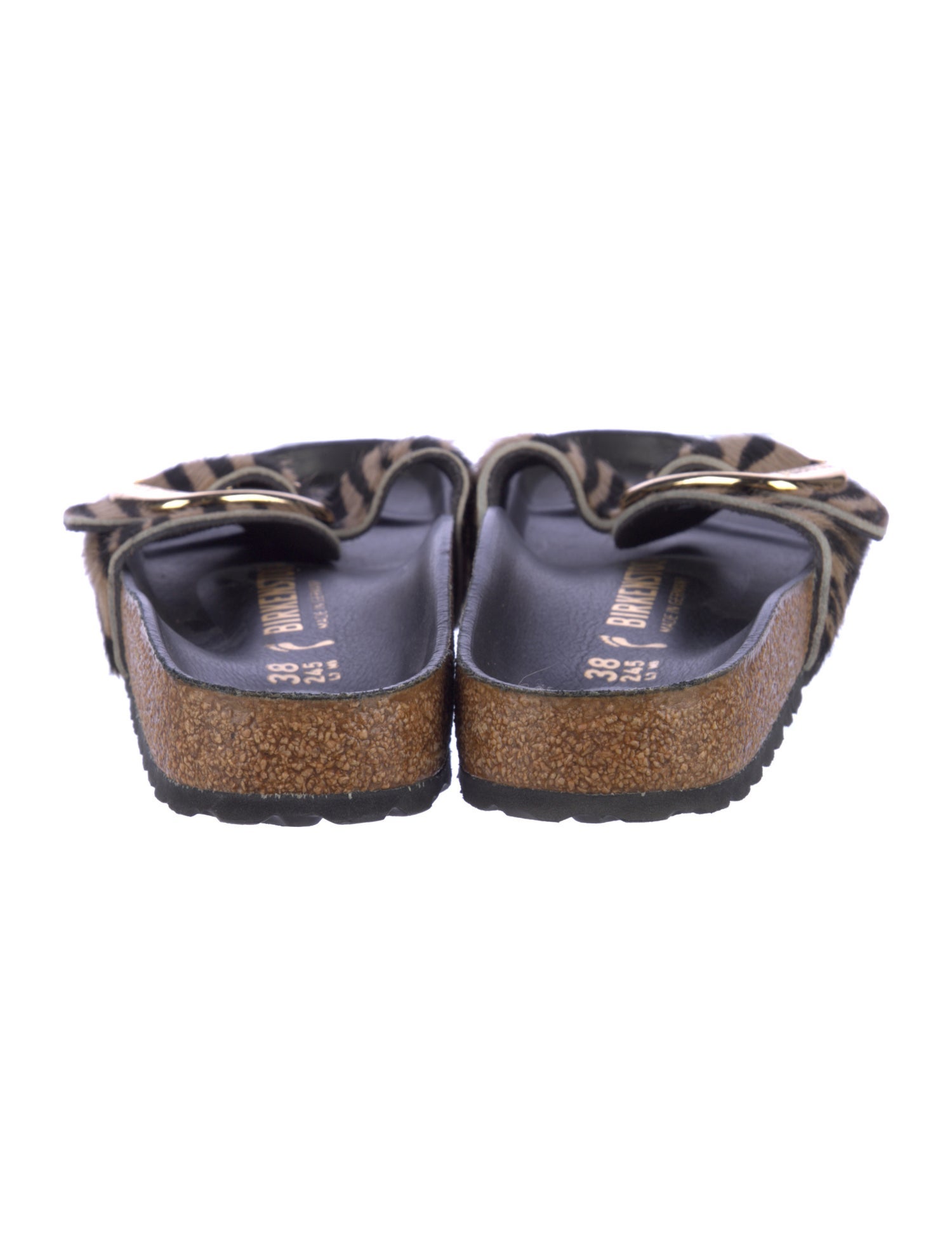 Birkenstock Ponyhair Animal Print Slides