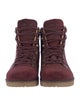 Birkenstock Suede Colorblock Pattern Lace-Up Boots