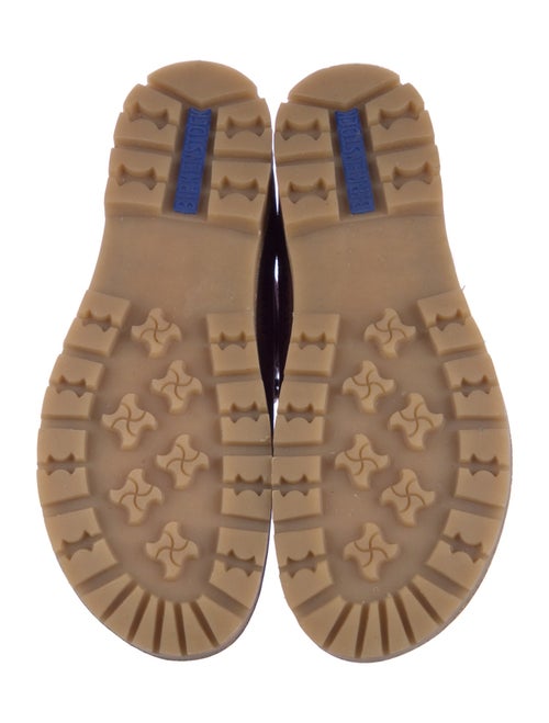 Birkenstock Suede Colorblock Pattern Lace-Up Boots