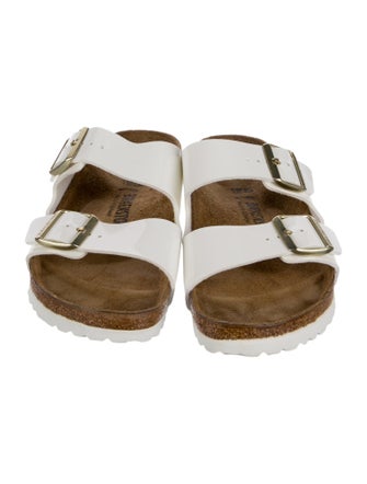 Birkenstock Patent Leather Animal Print Slides