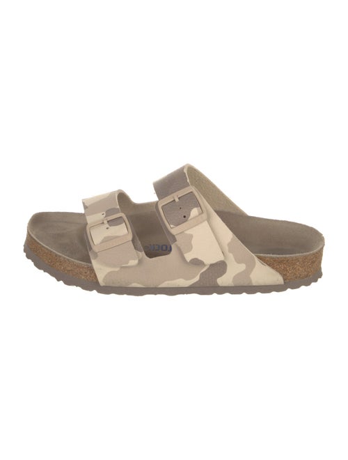 Birkenstock Suede Camouflage Print Slides