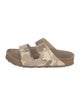 Birkenstock Suede Camouflage Print Slides