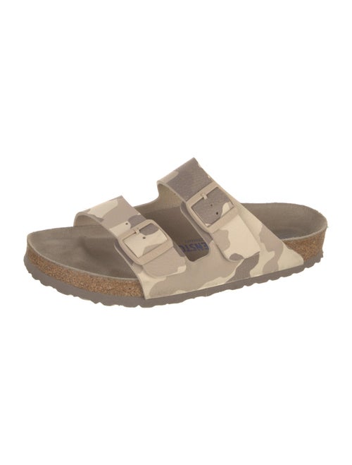 Birkenstock Suede Camouflage Print Slides