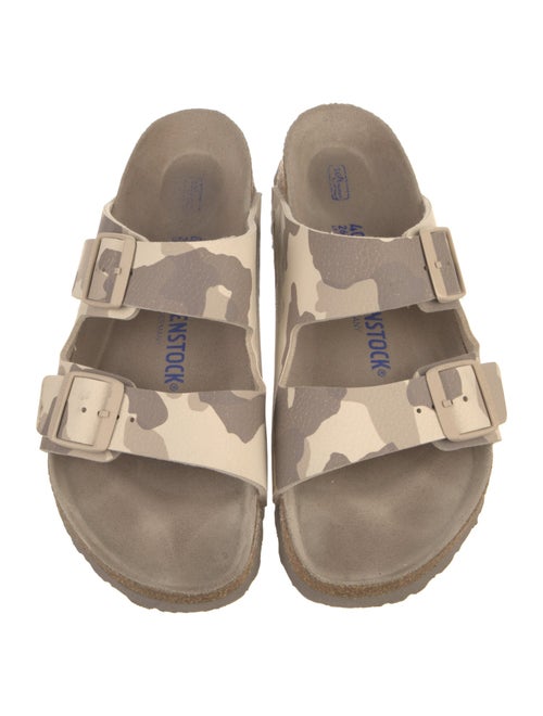 Birkenstock Suede Camouflage Print Slides