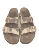 Birkenstock Suede Camouflage Print Slides