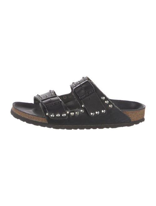 Birkenstock Leather Studded Accents Slides