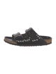 Birkenstock Leather Studded Accents Slides