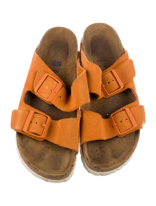 Birkenstock Suede Animal Print Slides