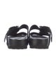Manolo Blahnik x Birkenstock Leather Crystal Embellishments Slides