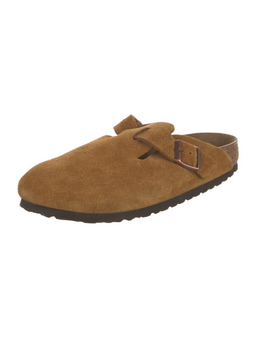 Birkenstock Suede Colorblock Pattern Mules