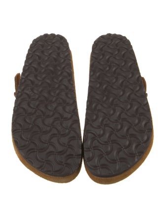 Birkenstock Suede Colorblock Pattern Mules