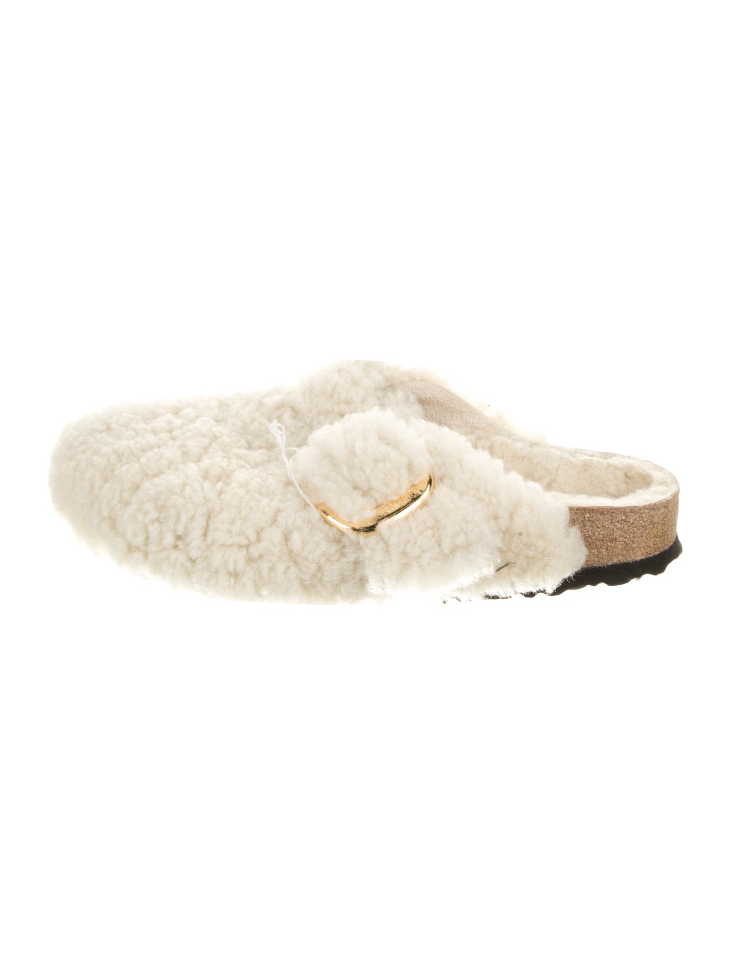 Birkenstock Shearling Colorblock Pattern Mules