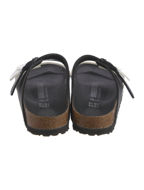 Birkenstock Leather Colorblock Pattern Slides