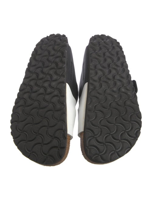 Birkenstock Leather Colorblock Pattern Slides