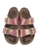 Birkenstock Leather Printed Slides