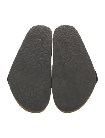 Birkenstock Leather Camouflage Print Slides