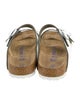Birkenstock Leather Colorblock Pattern Slides