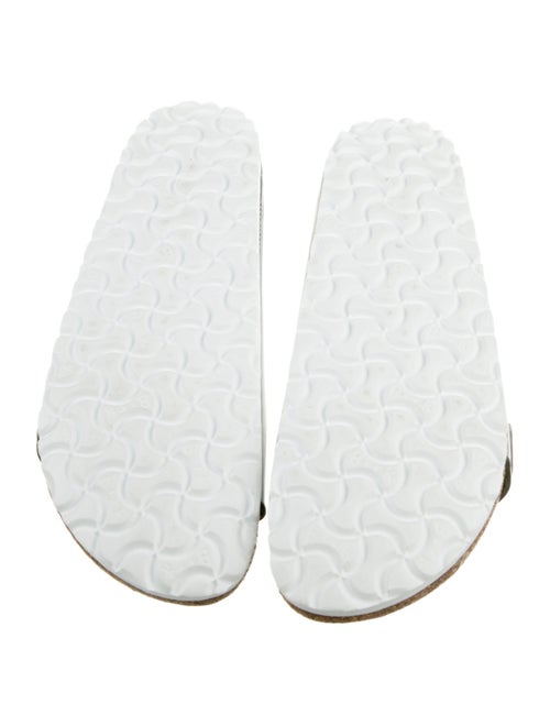 Birkenstock Leather Colorblock Pattern Slides