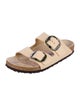 Birkenstock Leather Printed Slides