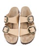 Birkenstock Leather Printed Slides
