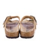 Birkenstock Leather Printed Slides