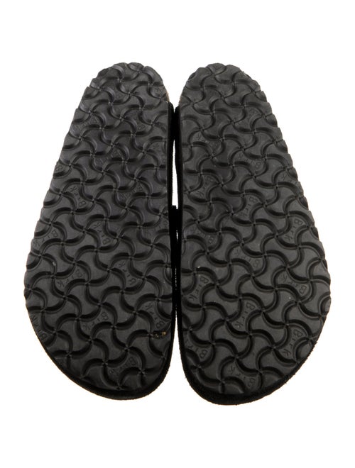 Birkenstock Suede Fur Trim Mules