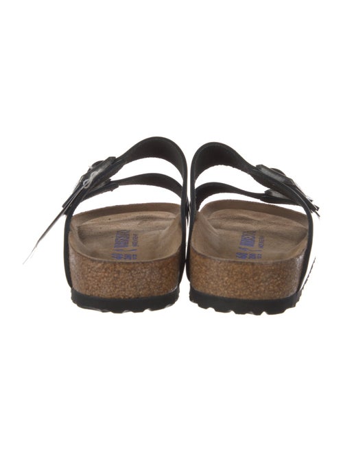 Birkenstock Leather Colorblock Pattern Slides