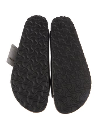 Birkenstock Leather Colorblock Pattern Slides