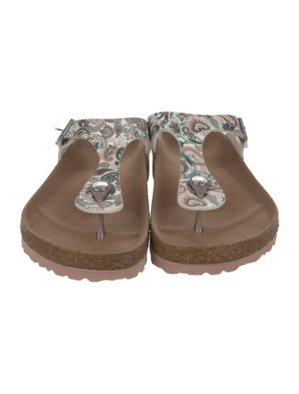 Birkenstock Vegan Leather Animal Print Slides