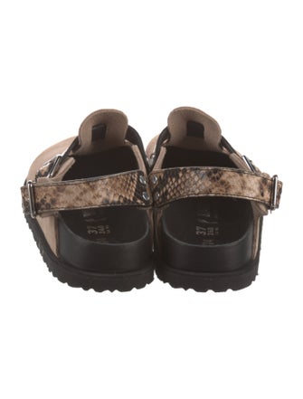 Birkenstock Suede Leather Trim Embellishment Slingback Flats