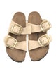 Birkenstock Nubuck Animal Print Slides