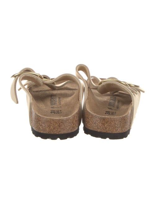 Birkenstock Nubuck Animal Print Slides