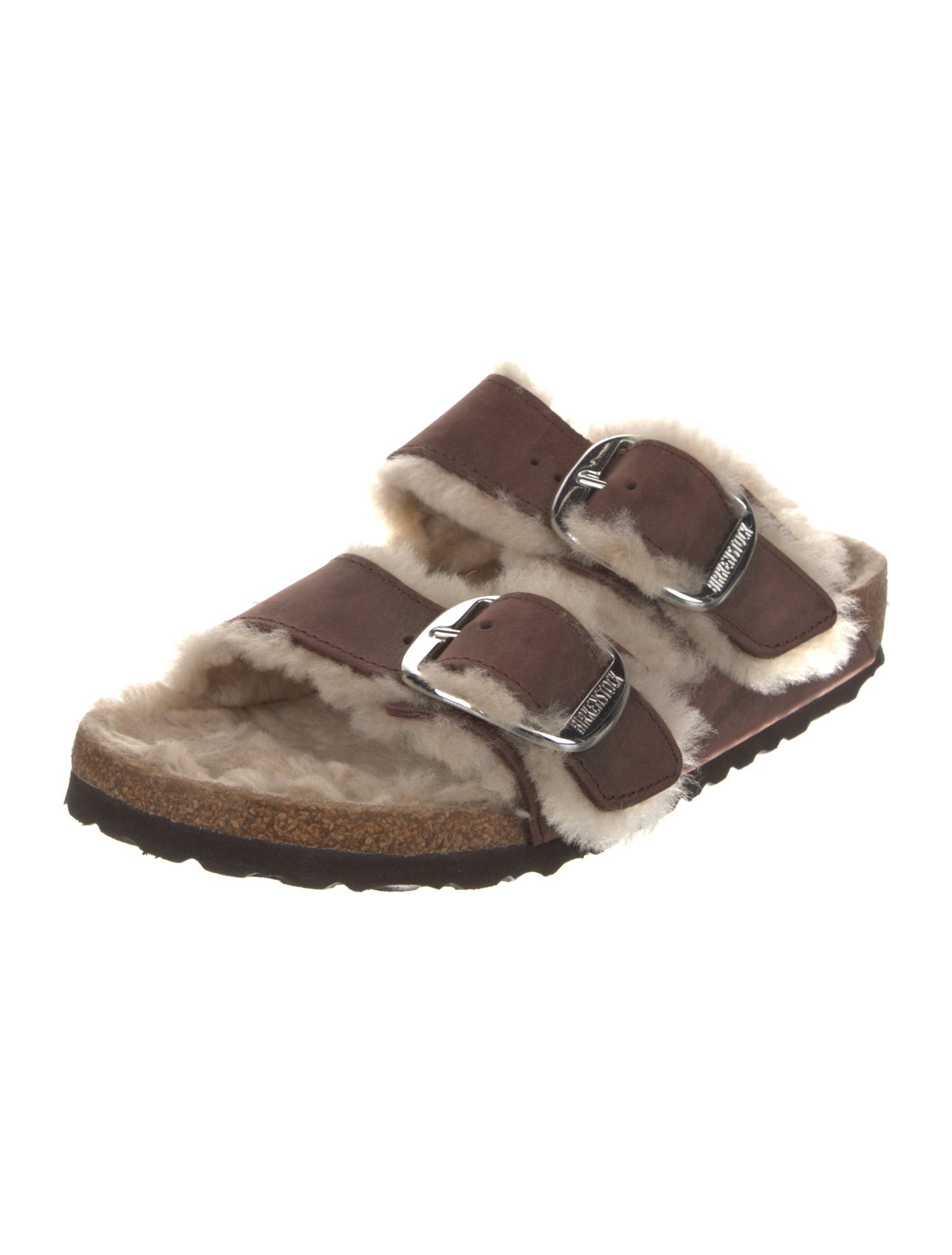 Birkenstock Suede Colorblock Pattern Slides