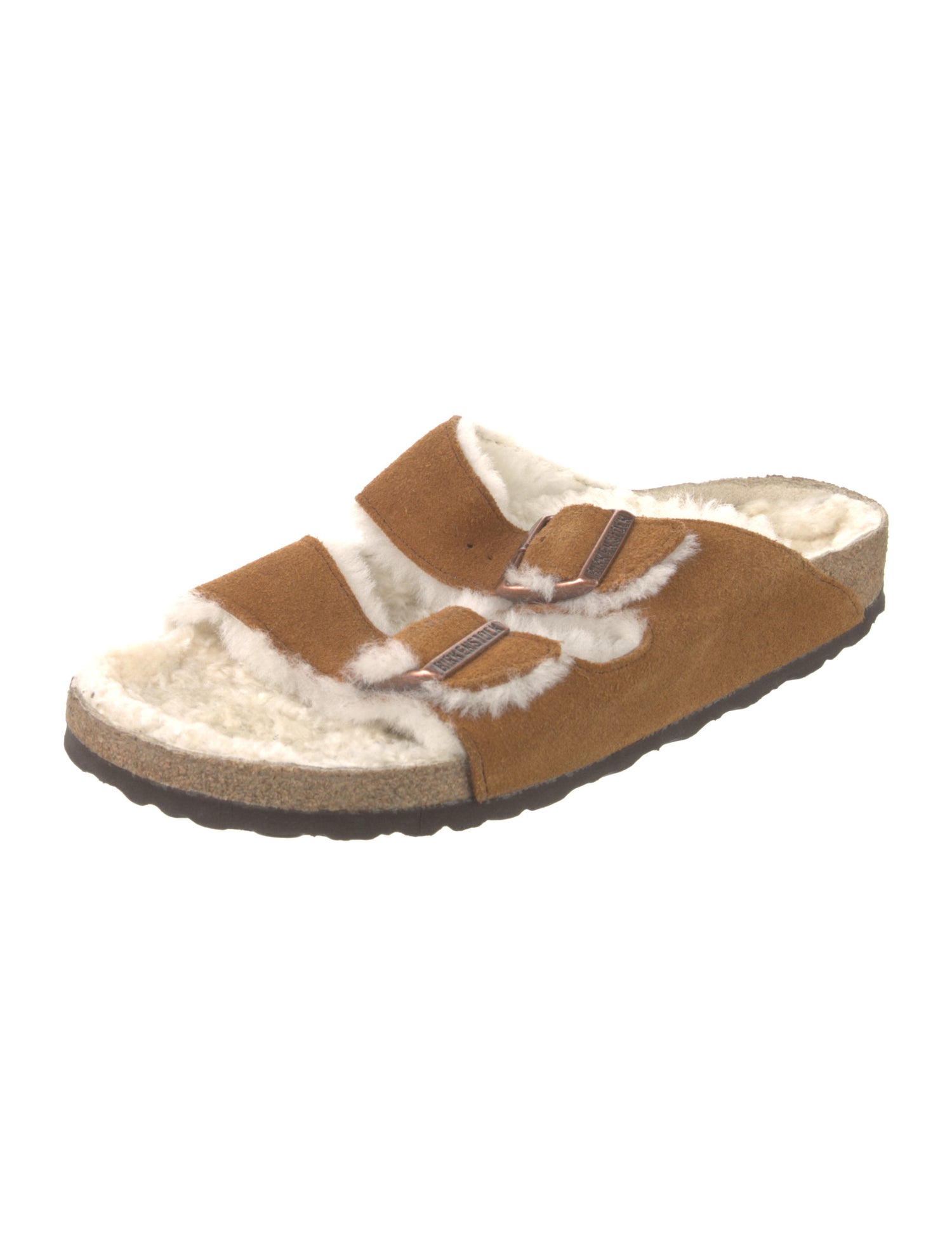 Birkenstock Suede Colorblock Pattern Slides