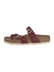 Birkenstock Leather Colorblock Pattern Espadrilles